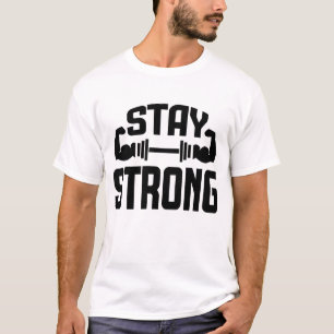 Bleib Starkes Shirt – Motivationszitat T-Shirt, Po