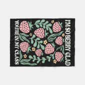 Bleib süße Frucht des Geistes Christlich Boho Stra Fleecedecke (Vorderseite (Horizontal))