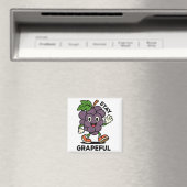 Bleib Traubenfroh - Retro-Stil - Lustiger Früchte- Magnet (In Situ (Geschirrspüler))