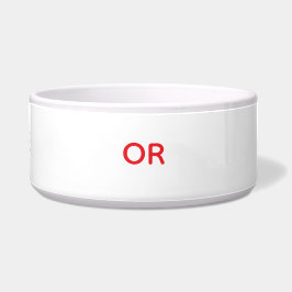 BLEIB TREU Rot-Weiße Armband-Schlüsselanhänger Napf