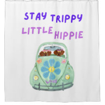 Bleib trippy, kleine Hippie-Dachshunde im Auto