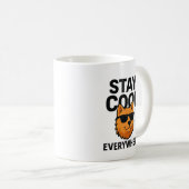 Bleib überall cool, Hund Kaffeetasse (VorderseiteRechts)