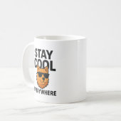 Bleib überall cool, Hund Kaffeetasse (Vorderseite Links)