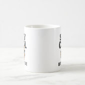 Bleib überall cool, Hund Kaffeetasse (Mittel)