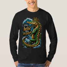 , Bleib Unaufhaltsam – Krokodil-Ozean-T-Shirt