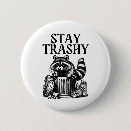 Bleib verschnupft Waschbär Button (Vorderseite)
