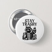 Bleib verschnupft Waschbär Button (Vorne & Hinten)