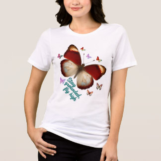 Bleib verwurzelt, flieg hoch – Elegantes Schmetter Tri-Blend Shirt