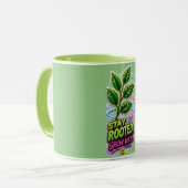 Bleib verwurzelt Wächst wild Tasse (Vorderseite Links)