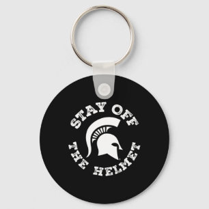 Bleib vom Helm weg - Michigan State Spartans Skizz Schlüsselanhänger