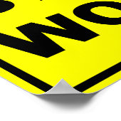 Bleib Wach Meme Poster Schild Plakat (Ecke)