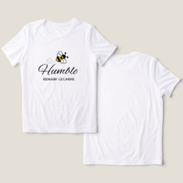 BLEIB WAHR WEIß MOTIVIERENDE BIENE BESCHEIDEN FRAU Tri-Blend SHIRT