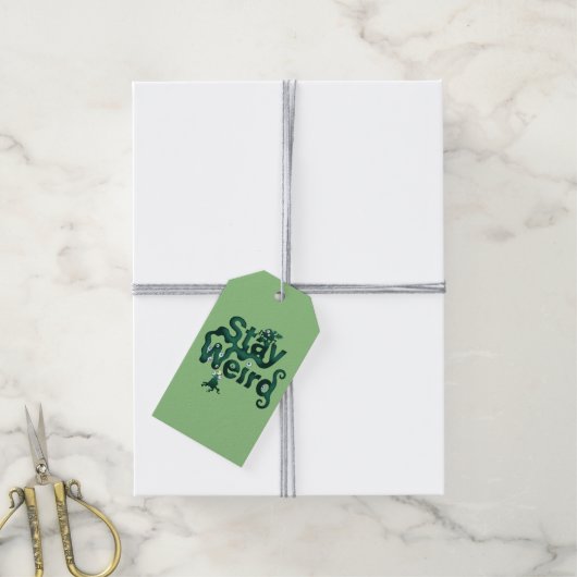 Bleib Weird Monster Geschenkanhänger (Mit Garn)