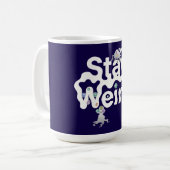 Bleib Weird Monster Kaffeetasse (Vorderseite Links)