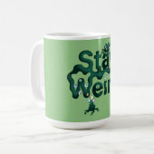 Bleib Weird Monster Kaffeetasse (Vorderseite Links)