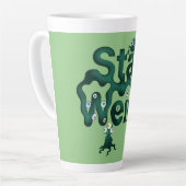 Bleib Weird Monster Milchtasse (Linke Ecke)