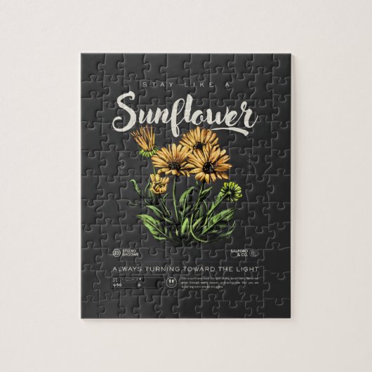 Bleib wie eine Sonnenblume Puzzle (Vertikal)