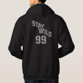 Bleib wild 99 Abenteuergeist Hoodie (Rückseite)