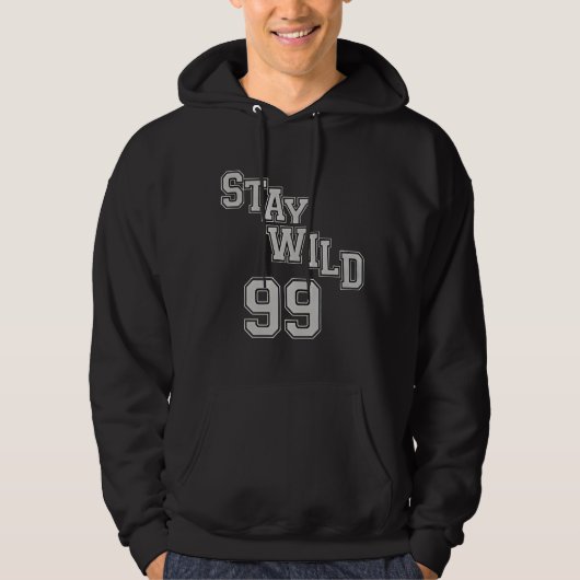 Bleib wild 99 Abenteuergeist Hoodie (Vorderseite)