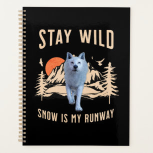 Bleib wild, Arktischer Wolf Planer