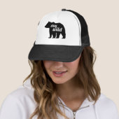 Bleib wild Bär Silhouette Truckerkappe (Beispiel)