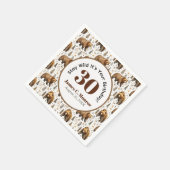 Bleib wild Bärenwald Geburtstag Serviette (Ecke)