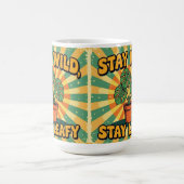 Bleib wild, blättrig, süß, botanischer Kaffeebeche Kaffeetasse (Mittel)