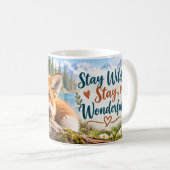 Bleib wild, bleib wunderbar Fuchs Kaffeetasse (VorderseiteRechts)