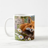 Bleib wild, bleib wunderbar Fuchs Kaffeetasse (Links)