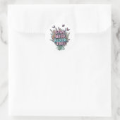 Bleib Wild, Blüh Frei Floral Aufkleber (Tasche)