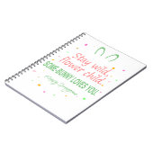 Bleib wild, Blumenkind Notizblock (Linke Seite)