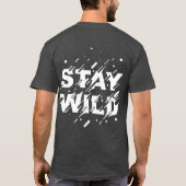 Bleib Wild Boho Style Shirt (Rückseite)