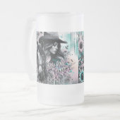 Bleib Wild Cowgirl Frostatte Tasse (Vorderseite Links)