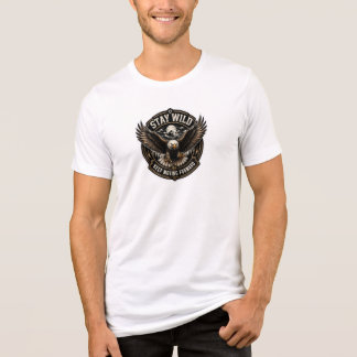 Bleib wild, geh weiter - Adler T-Shirt Tri-Blend Shirt
