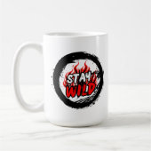 Bleib Wild Grafik-Mug Kaffeetasse (Links)