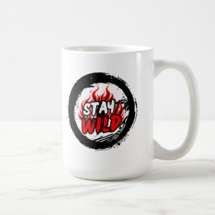 Bleib Wild Grafik-Mug Kaffeetasse
