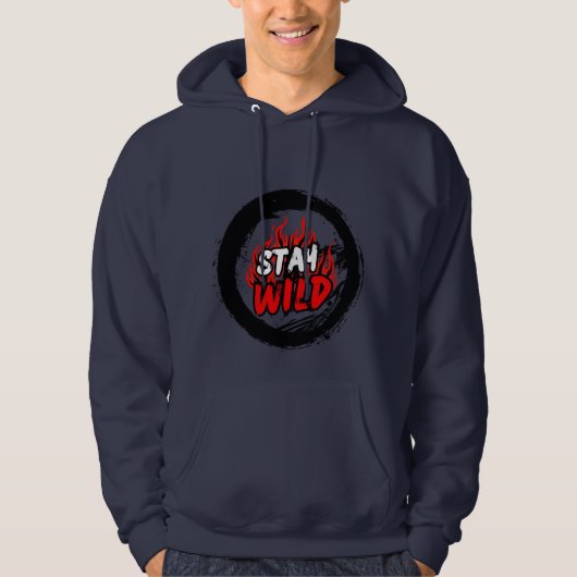 Bleib Wild Grafik Sweatshirt (Vorderseite)