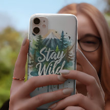 Bleib wild Handyhülle | Natur Kunst Schutz