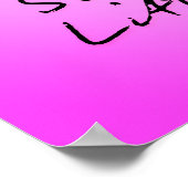 Bleib wild, kleines Kind, Kinderzimmer-Wandkunst-D Poster (Ecke)