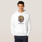 Bleib wild Löwe Grafik Wilder Alpha Löwe Hoodie (Vorne ganz)