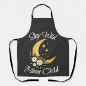 Bleib wild, Mondkind | Boho-Halbmond mit Dai Schürze (Vorderseite)