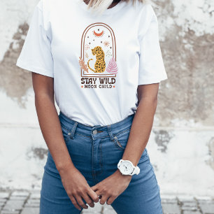 Bleib wild, Mondkind Boho Leopard T-Shirt
