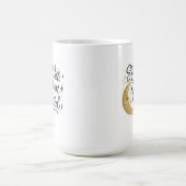 Bleib wild, Mondkind Himmlischer Boho-Kaffeebecher Kaffeetasse (Mittel)