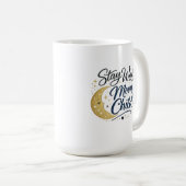 Bleib wild, Mondkind Himmlischer Boho-Kaffeebecher Kaffeetasse (VorderseiteRechts)