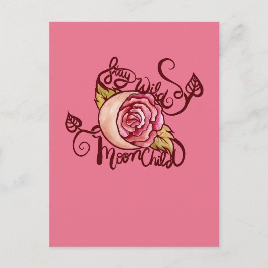 Bleib wild MondKind Postkarte (Vorderseite)