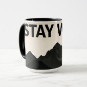 Bleib wild – Mutige, freiheitsliebende Phrase  Tasse (Vorderseite Links)