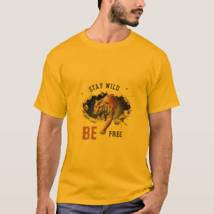 "Bleib wild, sei frei – Majestätischer Tiger Inspi T-Shirt