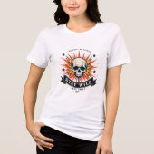Bleib Wild Skull T-Shirt Tri-Blend Shirt (Vorderseite)
