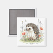 Bleib wild Süßer Igel Wald  Magnet (Vorderseite/Rückseite)