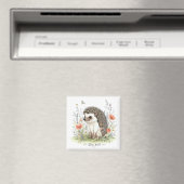 Bleib wild Süßer Igel Wald  Magnet (In Situ (Geschirrspüler))